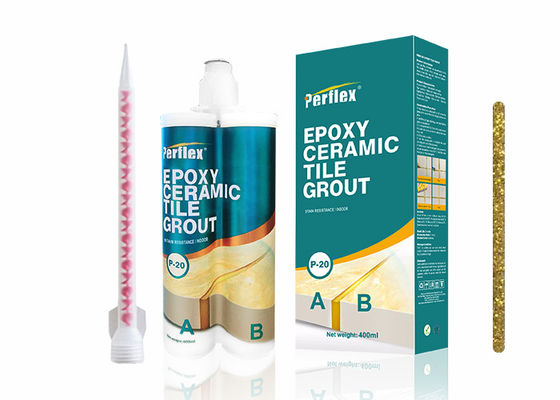 Or brillant - coulis adhésif époxyde de carreau de céramique de coulis de tuile imperméable